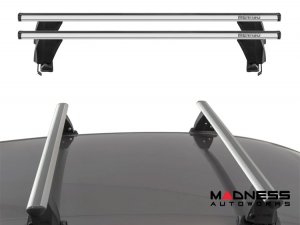 FIAT 500L Roof Rack Cross Bars - for models w/o factory roof rails - Silver (2014 - 2020)